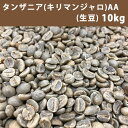 コーヒー 生豆 タンザニア キリマンジャロ AA 10kg(5kg×2)【送料無料(一部地域を除く)】【同梱不可】