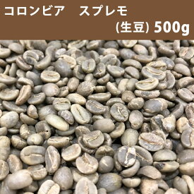 コーヒー 生豆 コロンビア スプレモ 500g　【送料無料/メール便】【同梱不可】