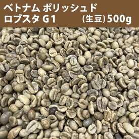 コーヒー 生豆 ベトナム ポリッシュド ロブスタ G1　500g 【送料無料/メール便】