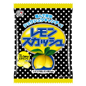 不二家 レモンスカッシュキャンディ 袋 72g×6入 (飴 キャンデー お菓子 おやつ 景品 ばらまき)