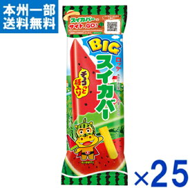 ロッテ BIGスイカバー 25本入 (最短当日出荷) (すいか アイス スティック 景品 ギフト まとめ買い) (冷凍) (レ) (本州一部冷凍送料無料)