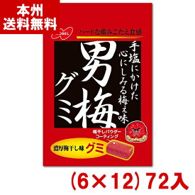 ノーベル 38g 男梅グミ (6×12)72入 (梅干し ハードグミ お菓子 景品 まとめ買い) (ケース販売)(Y12) (本州送料無料)