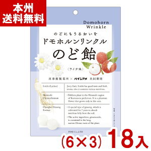 パイン 80g ドモホルンリンクルのど飴 (6×3)18入 (のどあめ のどケア 飴 キャンディ 景品) (Y80) (new) (本州送料無料)