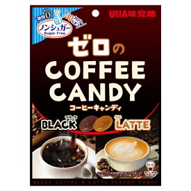 味覚糖 ノンシュガー ゼロのコーヒーキャンディ 65g×6入 (珈琲 飴 キャンデー お菓子 おやつ 景品 まとめ買い)