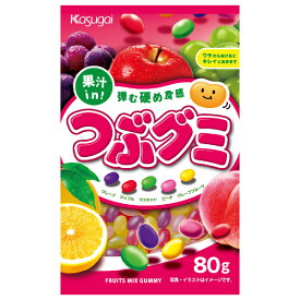 春日井製菓 つぶグミ 80g×6袋入 (グミ つぶぐみ お菓子 まとめ買い) (new)
