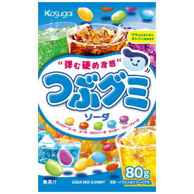春日井製菓 つぶグミ ソーダ 80g×6袋入 (グミ つぶぐみ お菓子) (new)