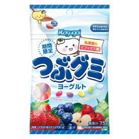 春日井製菓 つぶグミ ヨーグルト 75g×6袋入 (期間限定 グミ つぶぐみ お菓子 おやつ イベント 景品 ばらまき まとめ買い)