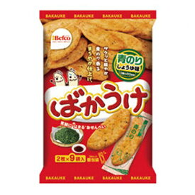 栗山米菓 ばかうけ 青のりしょうゆ味 18枚×12入 (せんべい 米菓 お菓子)