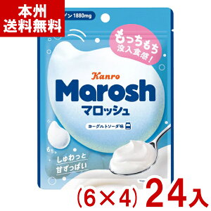 カンロ 50g マロッシュ ヨーグルトソーダ味 (6×4)24入 (マシュマロ グミ お菓子 景品 大量販売 まとめ買い) (Y80) (本州送料無料)
