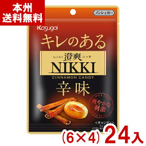 春日井 37g 澄爽NIKKI (6×4)24入 (ノンシュガー キャンディ ニッキアメ ニッキ 飴 お菓子) (Y80) (本州送料無料)