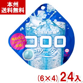 味覚糖 40g コロロ ソーダ (6×4)24入 (グミ お菓子 おやつ 景品 販促品 ばらまき まとめ買い) (Y80) (本州送料無料)