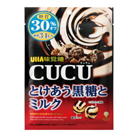 味覚糖 CUCU とけあう黒糖とミルク 80g×6入 (キュキュ キャンディ)