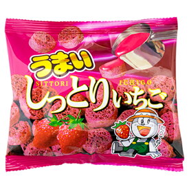 やおきん うまいしっとりいちご 28g×20入 (最短当日出荷) (苺 チョコレート スティック 小袋 お菓子 駄菓子 景品 イベント ばらまき 販促品) (レ)*