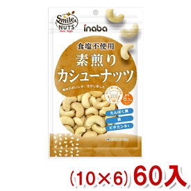 稲葉ピーナツ 素煎りカシューナッツ (10×6)60入 (Y10) (ケース販売) (ロカボ 低糖質 糖質オフ) (本州送料無料)