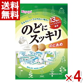 春日井製菓 のどにスッキリ 125g×4袋入 (のどあめ キャンディ) (ポイント消化) (CP) (メール便全国送料無料)