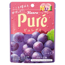 カンロ ピュレグミ グレープ 56g×6入 (ぶどう グミ お菓子 おやつ 景品 販促品 ばらまき まとめ買い)