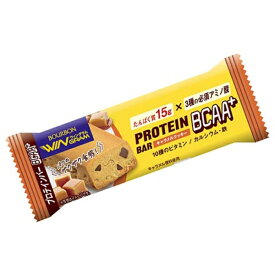 ブルボン プロテインバー BCAA＋ キャラメルクッキー 40g×9入 (WIN GRAM ウィングラム 携帯食 栄養補給 お菓子 まとめ買い)