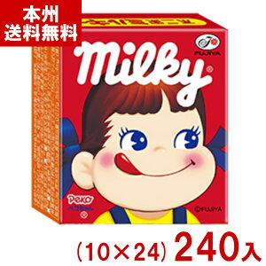不二家 7粒 ミルキー 箱 (10×24)240入 (キャンディ ペコちゃん 個包装 お菓子 景品) (2ケース販売)(Y12) (本州送料無料)