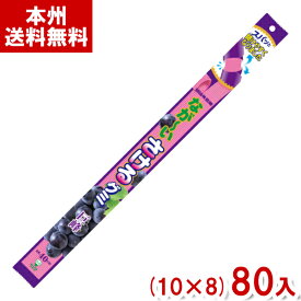 味覚糖 なが〜いさけるグミ 巨峰 (10×8)80入 (Y80)(ケース販売) (本州送料無料)