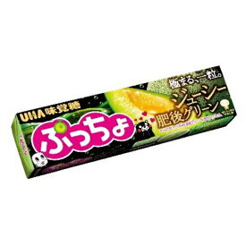 味覚糖 ぷっちょスティック ジューシー肥後グリーン 10粒×10入 (メロン ソフトキャンディ お菓子 おやつ まとめ買い)