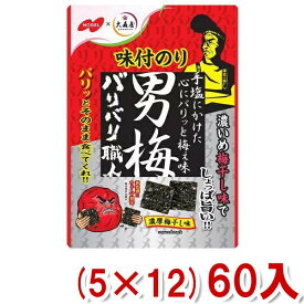 ノーベル バリバリ職人 男梅味 (5×12)60入 (Y12) (ケース販売) (本州送料無料)