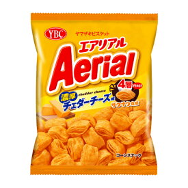 ヤマザキビスケット YBC エアリアル Aerial 濃厚チェダーチーズ味 65g×12入 (スナック お菓子 景品 販促)