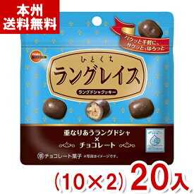ブルボン 47g ひとくちラングレイス (10×2)20入 (チョコレート ラングドシャ クッキー お菓子 景品) (Y80) (本州送料無料)