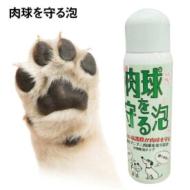 肉球を守る泡 犬 肉球 保護 簡単 泡タイプ ベタつかない なめても大丈夫 散歩 保湿 柔軟 コーティング お手軽 肉球ケア ガード 水に強い ひび割れ あわ ペット 猫 ガード まもる お手入れ クリーム 足 乾燥 イヌ ネコ 犬 猫 nikukyu