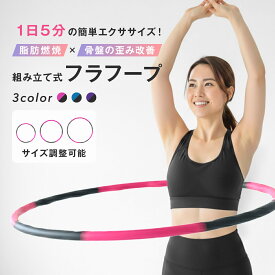 フラフープ ダイエット 大人用 ダイエット器具 お腹周り 引き締め ダイエット用フラフープ くびれ 組立 簡単 脂肪燃焼 エクササイズ 運動 器具 痩せ ウエスト 腹筋 hula-hoop