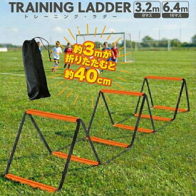 ラダー トレーニング 3.2m 8マス 6.2m 16マス ハードル トレーニングラダー 立体ラダー ジャンプ 収納袋付き 室内 器具 サッカー フットサル 野球 バスケットボール バレー 陸上 スポーツ トレーニング 敏捷性 瞬発力 持ち運び 軽量 練習用品 小学生 子供 初心者 ladder