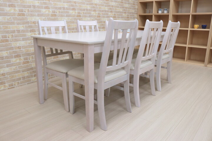 楽天市場】ダイニングテーブル 7点セット 6人掛け 幅170cm mindi170-7 