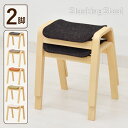 スタッキングスツール 2脚セット st8cn2-361 クリア　スタッキングチェア　座面5色対応 グリーン オレンジ ベージュ …