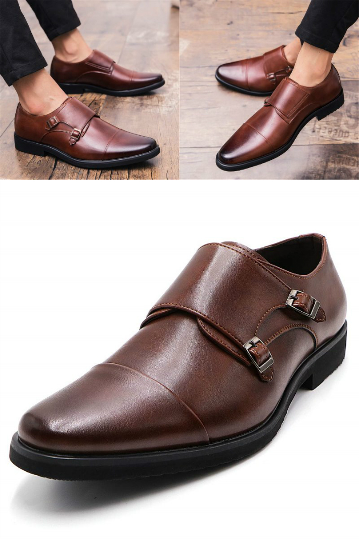 ビジネスシューズ 紳士靴 革靴 モンクストラップ メンズ 24.5cm | おたからばこ