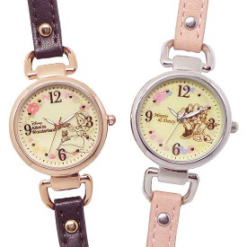 ディズニー 皮ベルト 腕時計 レディース キッズ ウォッチ WD-SB06 アリス ミニー デイジー キャラクター ライセンス かわいい レディース 子供 女の子 時計 プレゼント 贈り物