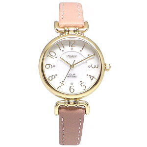 レディース 腕時計 ニッケルフリー ソーラー ウォッチ TSS-905 蓄光ダイアル アラビア数字 革 ベルト 電池交換不要 レディス 時計 金属アレルギー の出にくい ニッケルフリー アレルギー対応