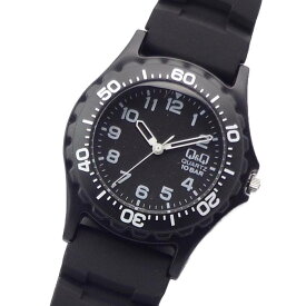 メンズ腕時計 シチズン時計 Q&Q 10気圧防水 3針 V43A-501VK ポリウレタン ベルト キューアンドキュー