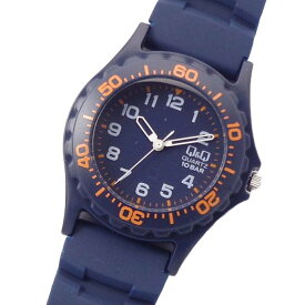 メンズ腕時計 シチズン時計 Q&Q 10気圧防水 3針 V43A-504VK ポリウレタン ベルト キューアンドキュー