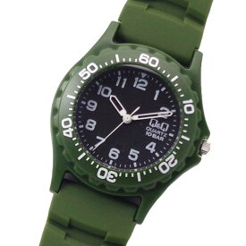 メンズ腕時計 シチズン時計 Q&Q 10気圧防水 3針 V43A-505VK ポリウレタン ベルト キューアンドキュー