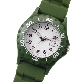 メンズ腕時計 シチズン時計 Q&Q 10気圧防水 3針 V43A-506VK ポリウレタン ベルト キューアンドキュー