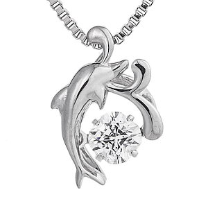 y_g lbNX NYP-604 NXtH[ j[[N _VO Xg[ Crossfor NewYork pendant necklace Dancing Stone QZ SV925 Rhodium coating L[rbN WRjA Vo[925 WER[eB