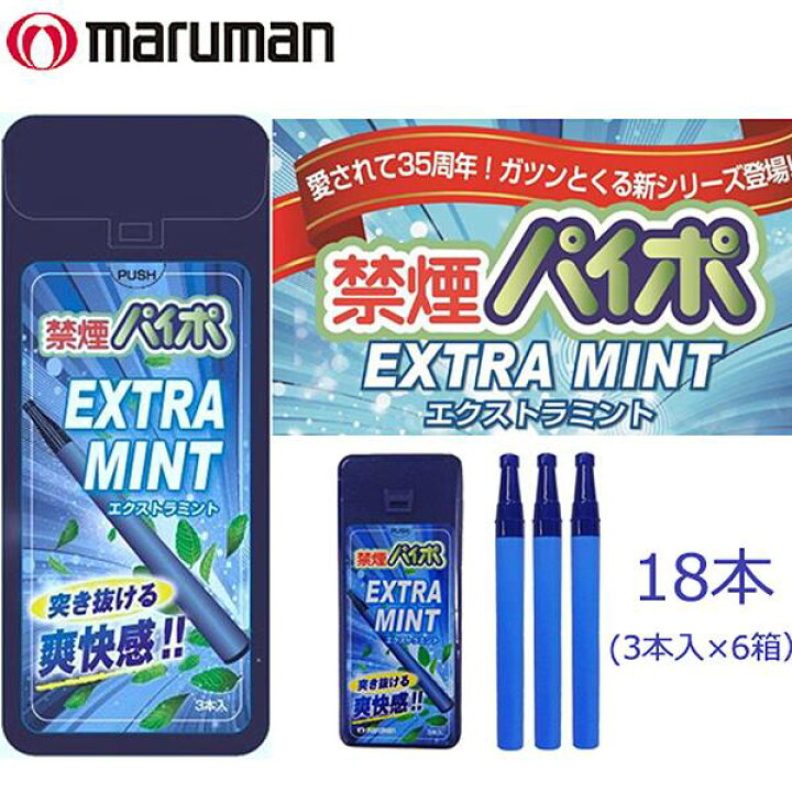 1173円 特別オファー 新タイプ 禁煙パイポ エキストラミント 3本入りx6ヶセット 1173円 特別オファー 新タイプ 禁煙パイポ エキストラミント 3本入りx6ヶセット