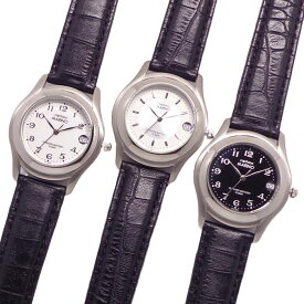 メンズ 腕時計 10年電池 10気圧防水 3針 Date カレンダー付 マリノ キャピターノ MC456 ウォッチ 革ベルト