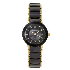 レディース 腕時計 ソーラー電源 セラミックソーラー ウォッチ MJ044-1 マウロジェラルディ MauroJerardi セラミック ステンレス レディス 腕時計 ブラック ゴールド 電池交換不要 クォーツ 3針 レディース 女性 ウォッチ