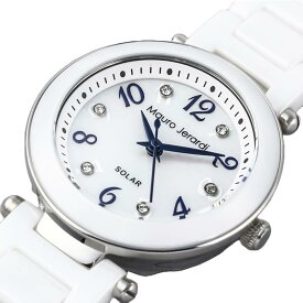 レディース 腕時計 ソーラー電源 SOLAR MauroJerardi MJ068-3 マウロジェラルディ フルセラミック ソーラーレディス 電池交換不要 クォーツ 3針 レディース 女性 ウォッチ