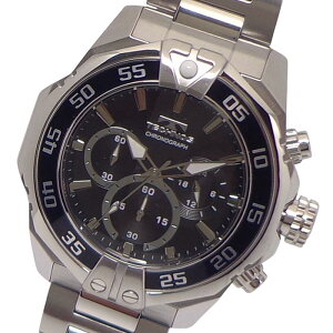 �r���v �����Y �E�H�b�` �e�N�m�X TECHNOS T6C40-SB �N���m�O���t CHRONOGRAPH �X�e�����X �x���g �������� ���{�����[�u �N�H�[�c 24���Ԍv �X�g�b�v�E�H�b�` SEIKO�А����[�u �@�B �g�p �X�C�X