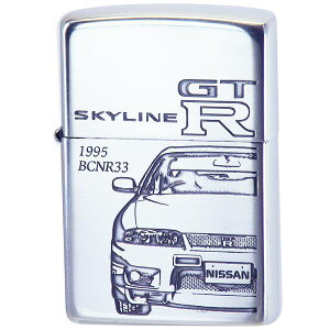 ZIPPO �i���� ���C�^�[ GT-R BCNR-33 �������� �W�b�| zippo �W�b�|�[ GT-R �X�J�C���C�� GTR �W�[�e�B�[�A�[�� ���Y NISSAN �j�b�T�� SKYLINE