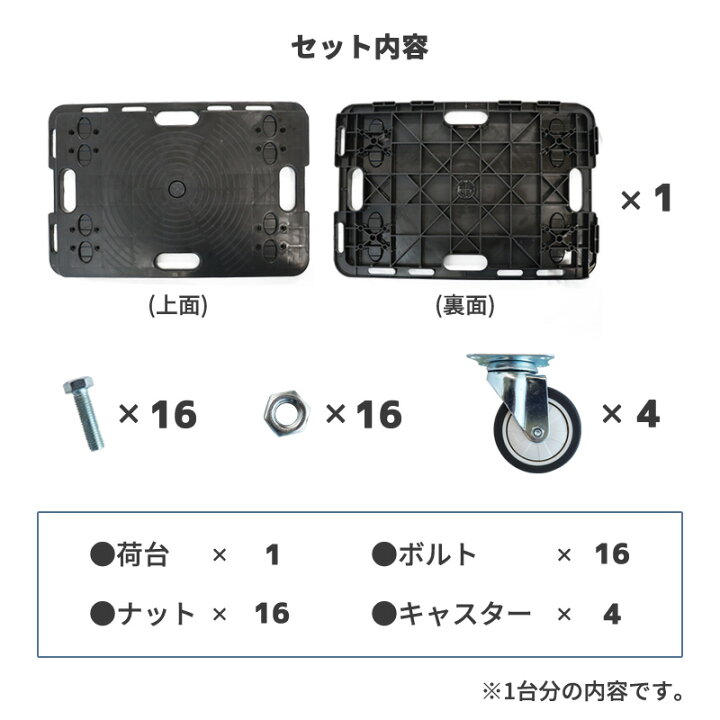 台車 ペアキャリー 耐荷重576Kg/台 2台セット