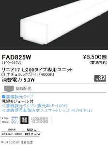 �����Ɩ� FAD-825W �{�ݏƖ����� LEDZ Linear�V���[�Y �����e�i���X���j�b�g �d������ ���j�A17 ���������^�C�v �g�U�z�� �i�`�������z���C�g L300�^�C�v