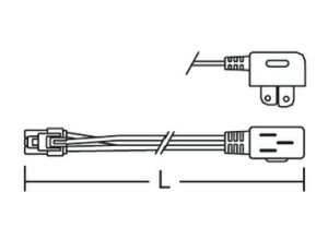 �����Ɩ� RK-606B �{�ݏƖ����� �I�����C���Ɩ��p ���d�R�l�N�^�[ �v���O�^�C�v L400mm