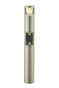 コイズミ照明 AU51370 エクステリア LEDガーデンライト ローポール L700mm ラウンド配光タイプ 屋外コンセント取付対応 白熱球40W相当 電球色 非調光 防雨型 埋込式 照明器具 庭 入口 エントラン